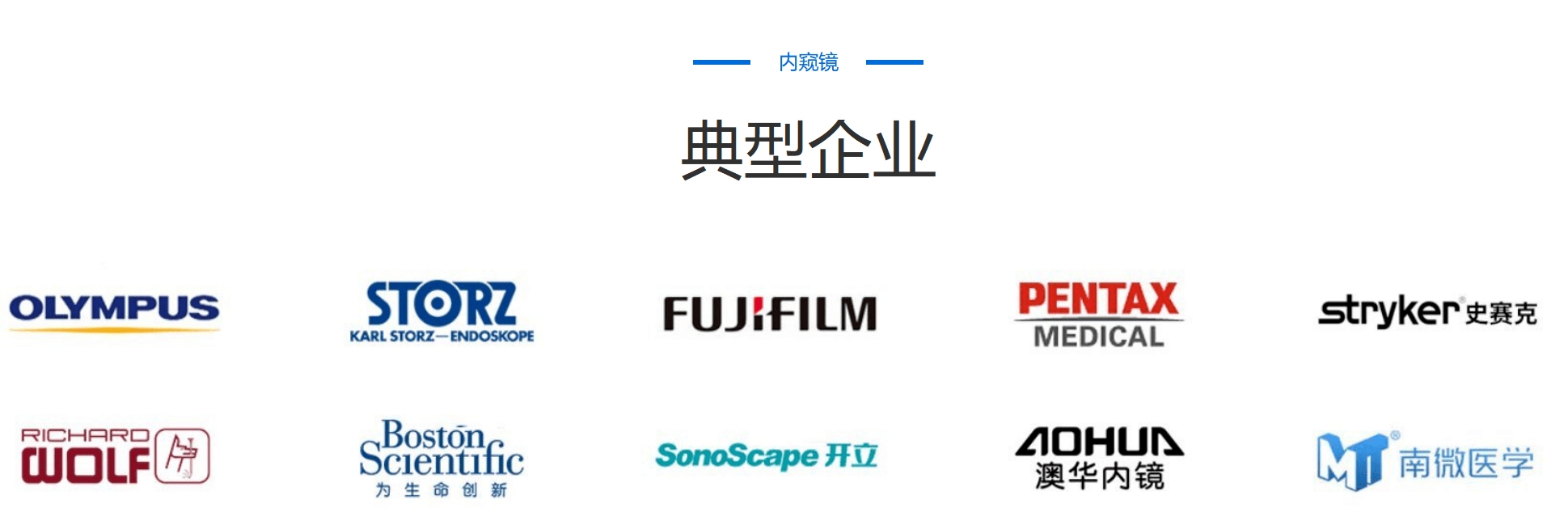 內窺鏡企業排行榜